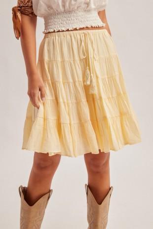 Tiered Midi Skirt