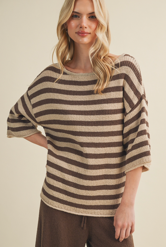 Stripe Knit Top