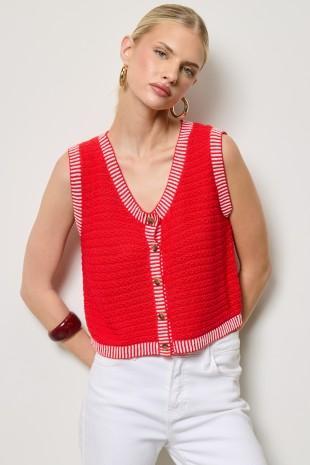 Sleeveless Knit Vest