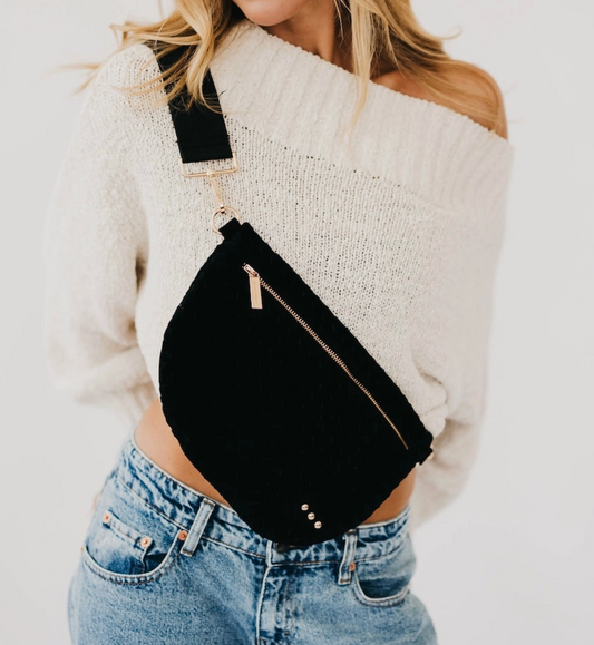 Suede Westlyn Woven Bum Bag