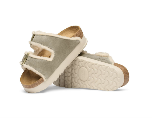 Birkenstock Arizona Teddy Edge Flex Platform Sandal