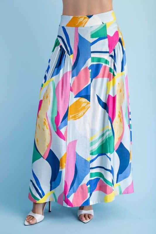 Bright Abstract Skirt