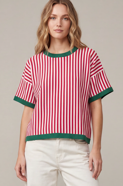 Striped Sweater Top