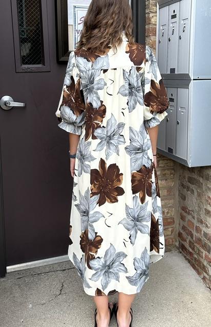 Floral Print Maxi Dress