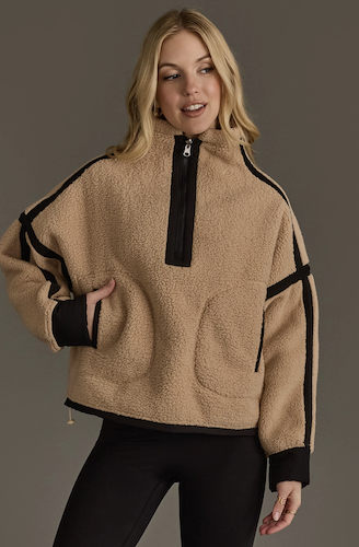 1/2 Zip Sherpa Fleece Sweatshirt