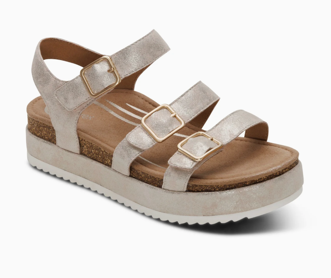 Aetrex Aria Platform Sandal