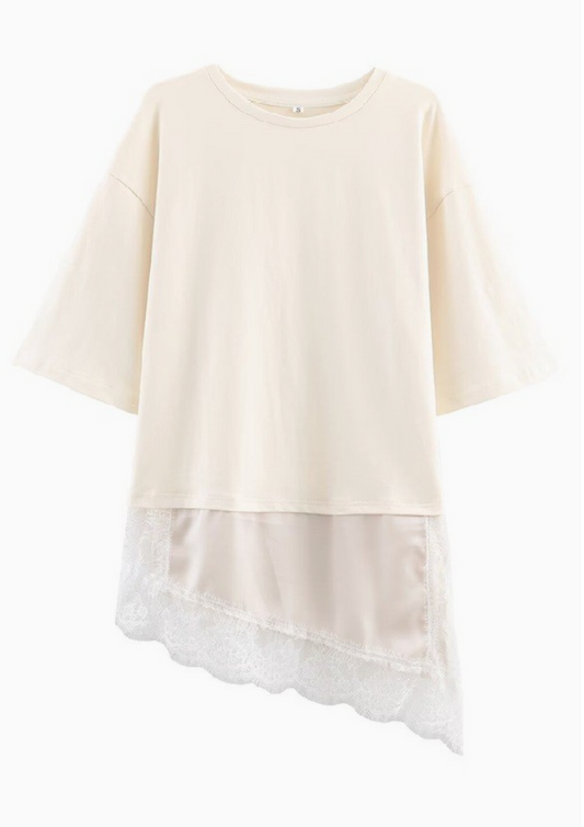 Lace Trim T Shirt
