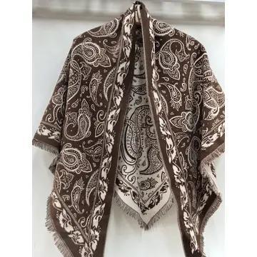 Paisley Print Triangle Wrap