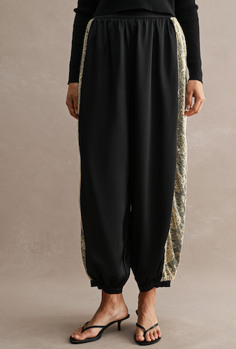 High Waisted Satin Balloon Pants