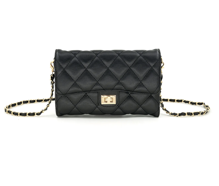 Quilted Handbag with Chain Strap