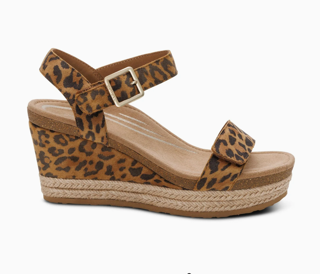 Aetrex Sydney Espadrille Wedge Sandal