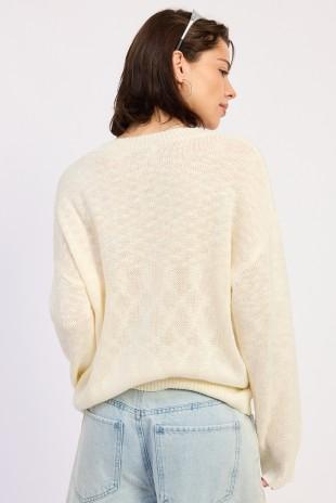 Blue Crab Slub Sweater