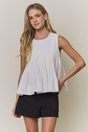 Sleeveless Peplum Top