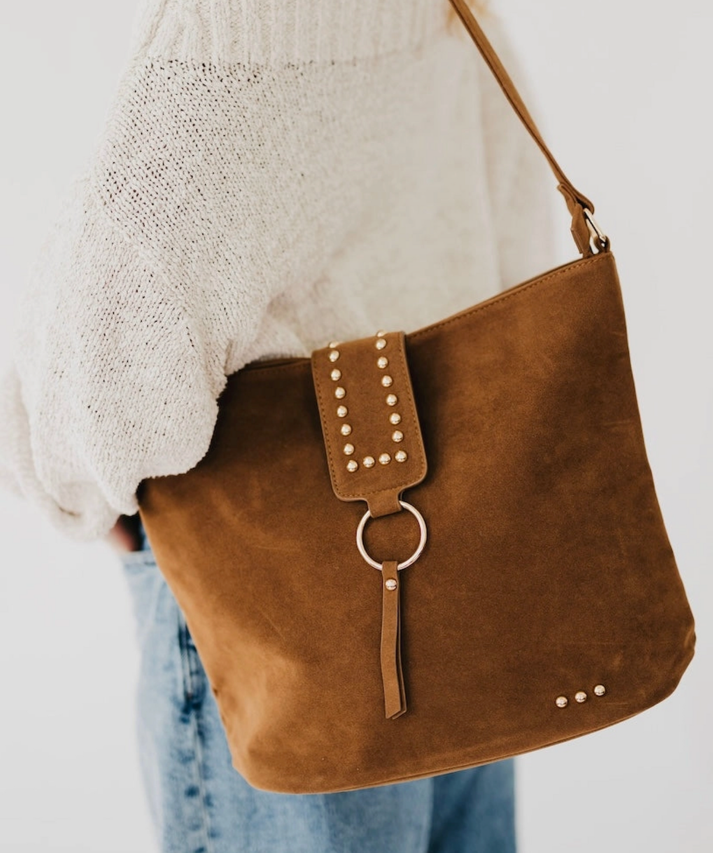 Rosemary Suede Bucket Bag