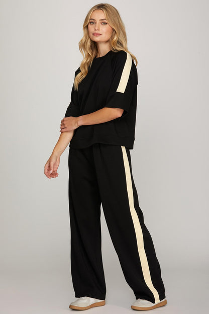 Half Sleeve Scuba Knit Top