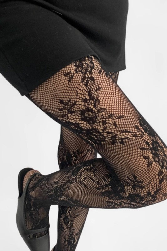 Swan Madchen Lace Jacquard Tights S2A2011