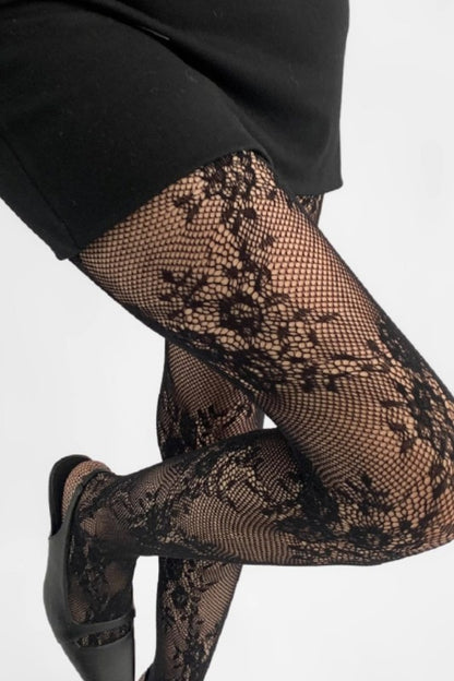 Swan Madchen Lace Jacquard Tights S2A2011