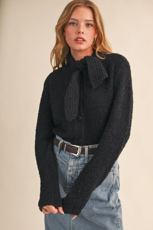 &Merci Tying Neck Sweater Cardigan