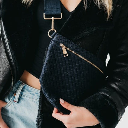 Pretty Simple Suede Westlyn Woven Bum Bag
