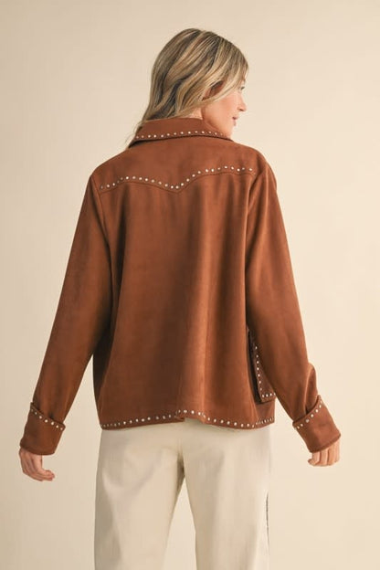 &Merci Studded Suede Jacket