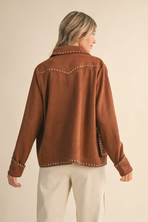 &Merci Studded Suede Jacket