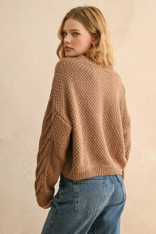 Miou Muse Cable Sweater Jacket