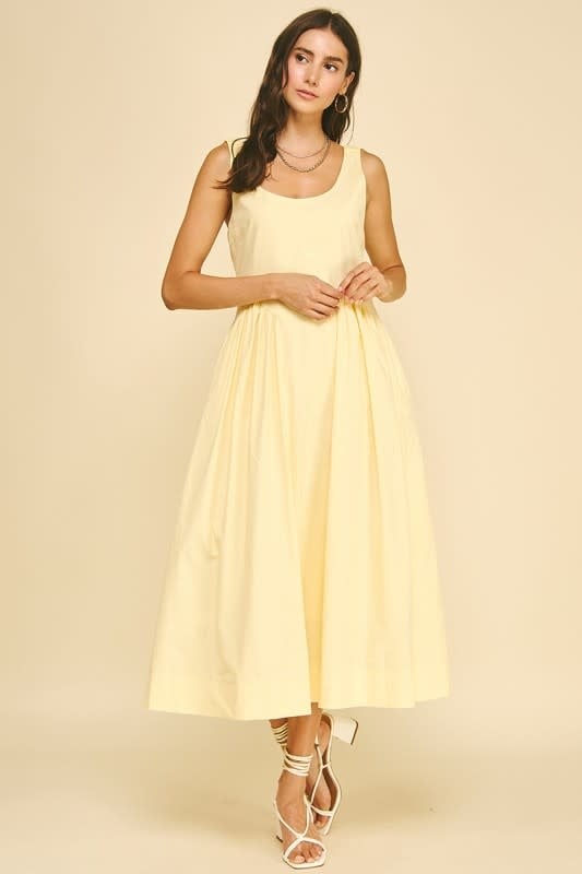 Pinch A-Line Poplin Midi Dress