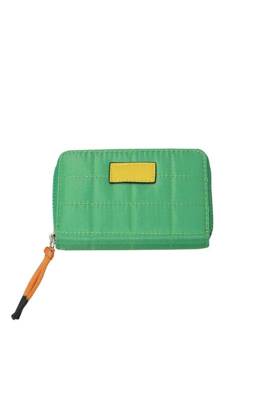 Wona Quilted Zip Around Wallet