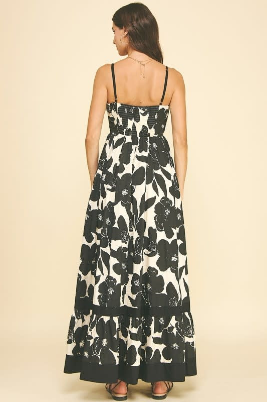 Pinch Floral Tiered Maxi Dress