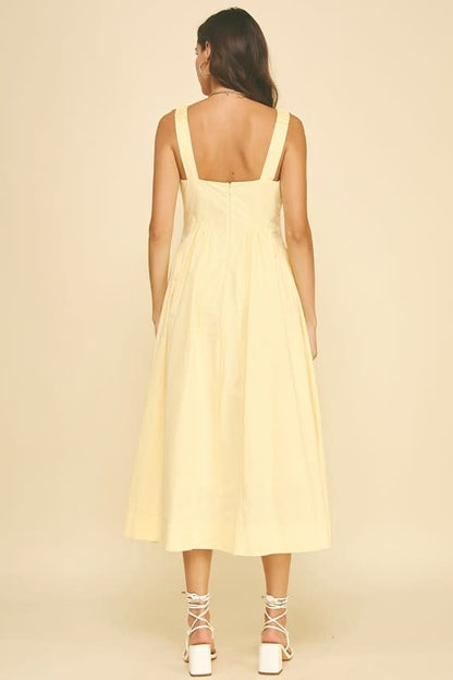 Pinch A-Line Poplin Midi Dress