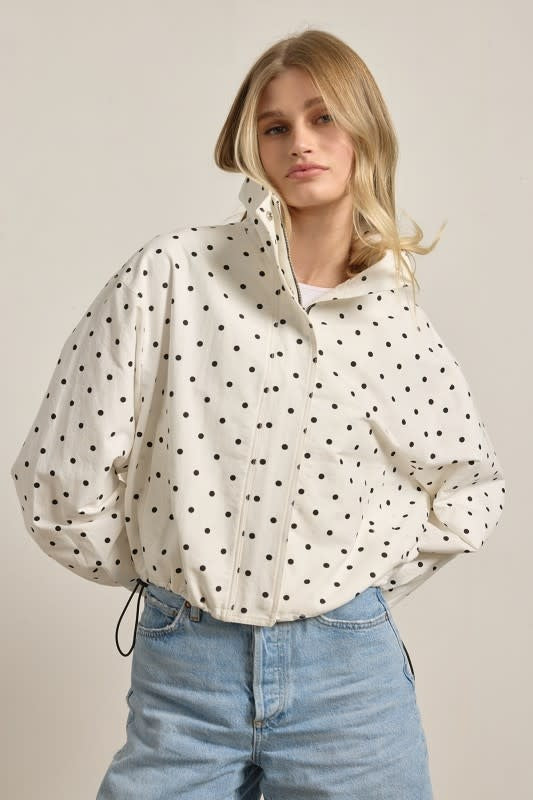Raisonnel Polka Dot Pullover Jacket