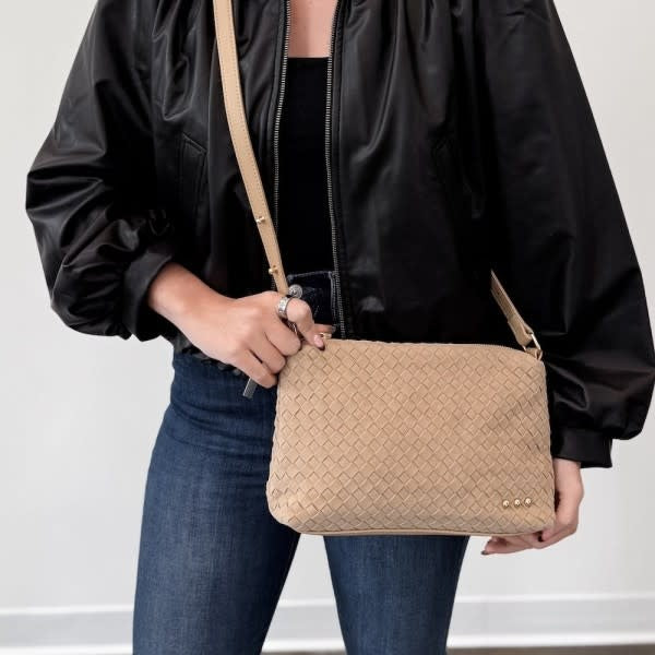 Pretty Simple Suede Harper Hobo Shoulder Bag