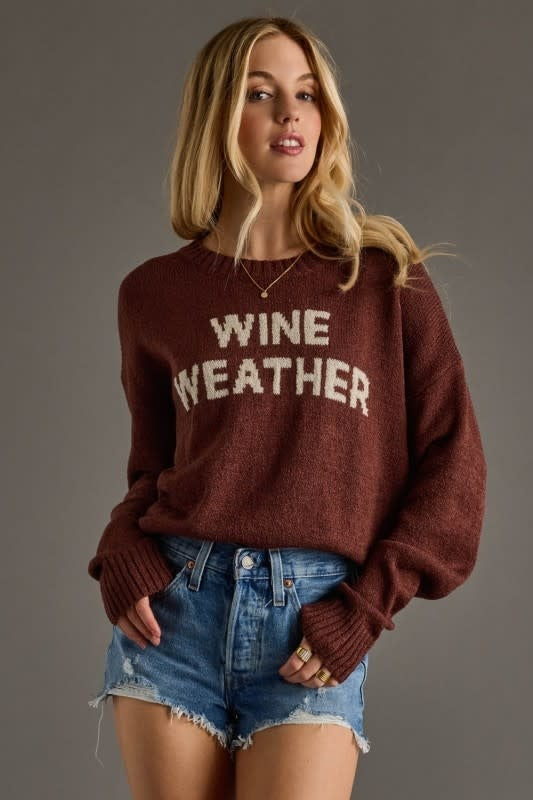 Panache Apparel Wine Weather Sweater