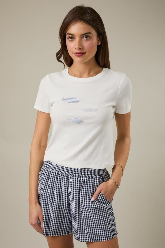 Fish Patchwork Baby Tee
