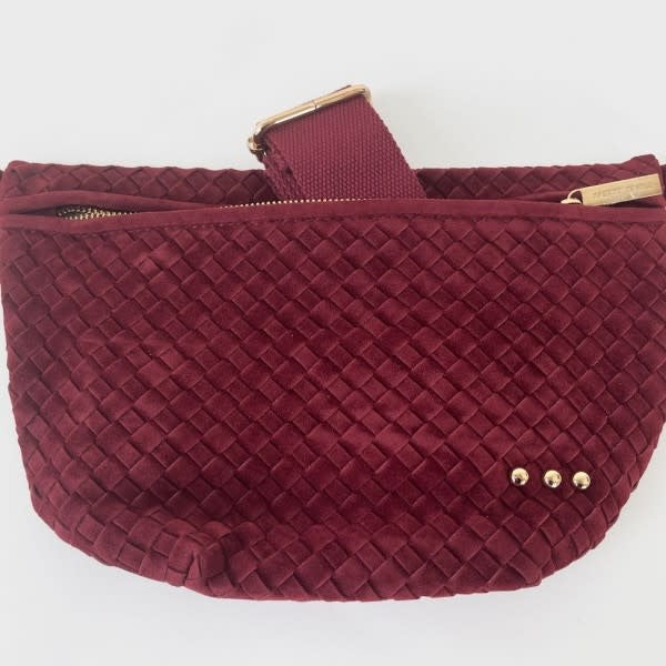 Pretty Simple Suede Westlyn Woven Bum Bag
