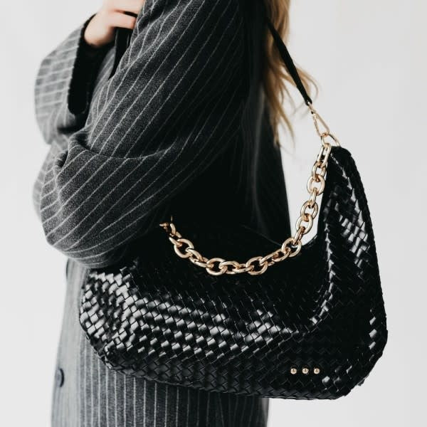 Pretty Simple Sienna Slouchy Woven Shoulder Bag