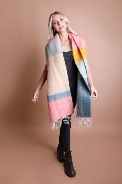 Leto Collection Soft Mohair Scarf