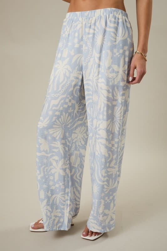 Sunday Edition High Rise Elastic Waist Wide Pants