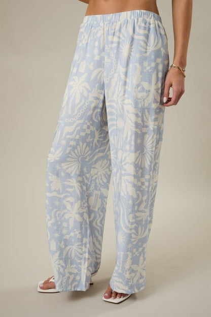 Sunday Edition High Rise Elastic Waist Wide Pants