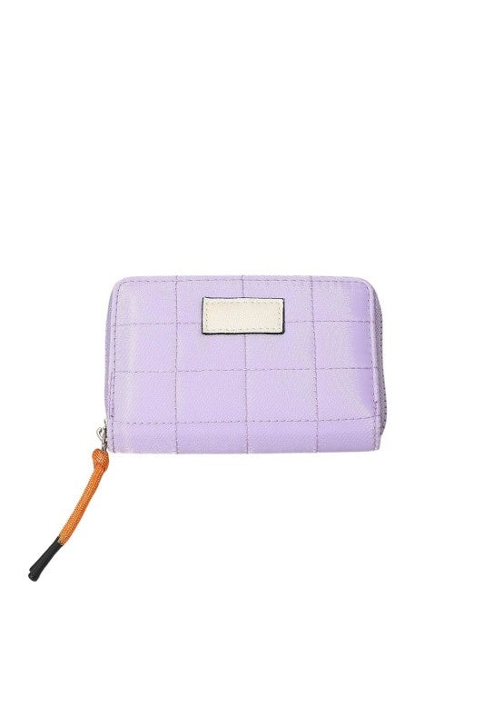 Wona Quilted Zip Around Wallet