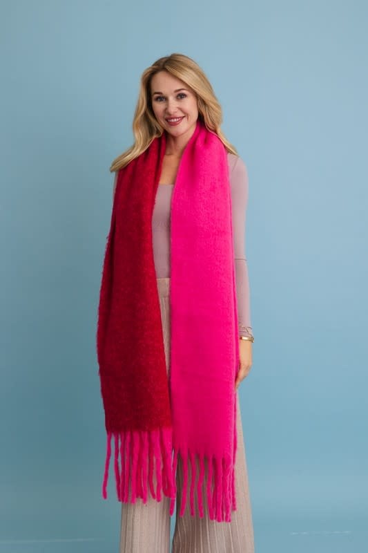 Leto Collection Cozy Tassel Scarf