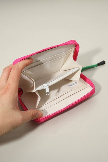 Wona Quilted Zip Around Wallet