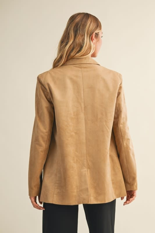 Suede Blazer Jacket