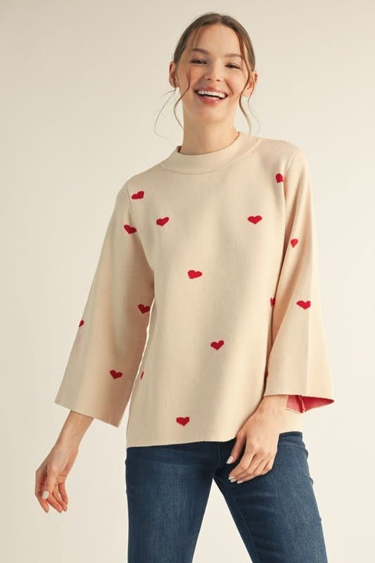 Style U Heart Sweater Top