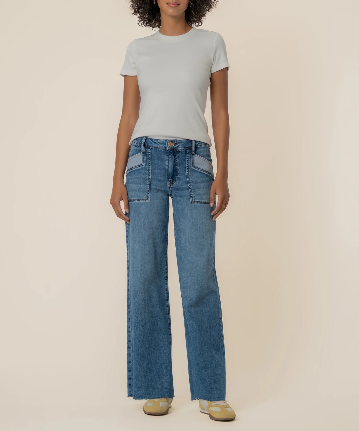 Kut Maya High Rise Porkshop Wide Leg