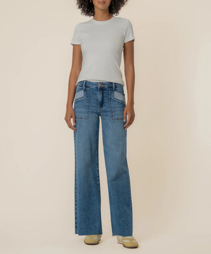 Kut Maya High Rise Porkshop Wide Leg