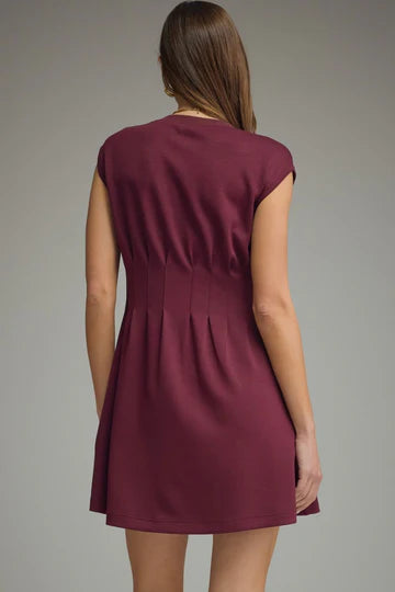 Front Pintuck Detailed Mini Dress