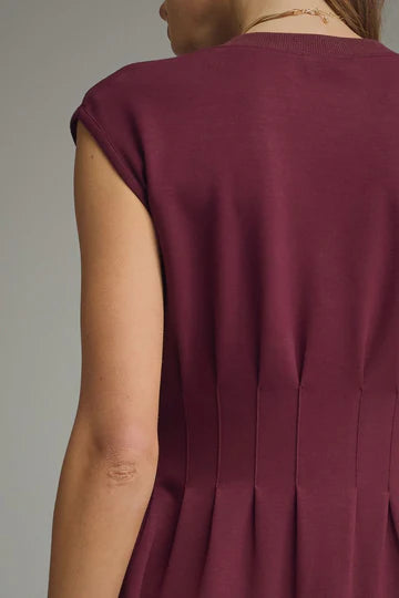 Front Pintuck Detailed Mini Dress