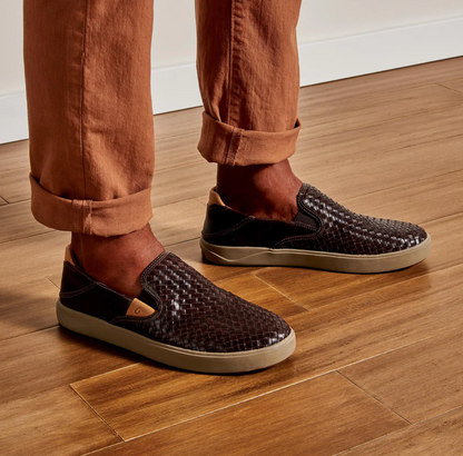 Olukai Men's Lae Ahi Lauhala Slip On Sneaker