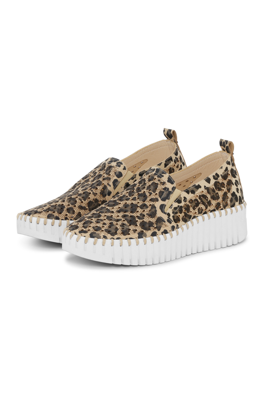 Ilse Jacobsen Tulip Leopard Print Shoe